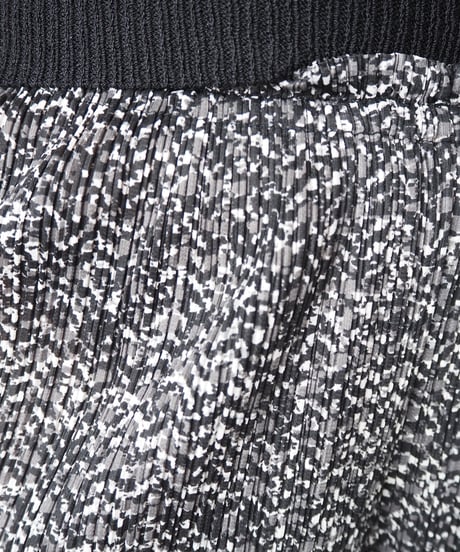 PLEATS PLEASE ISSEY MIYAKE Pattern Pleated Pants BK GR WH