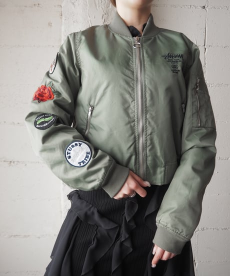stussy Emblem&Embroidery MA-1Jacket KA