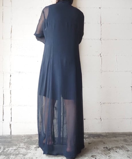 Sheer Long Shirt Dress DNV