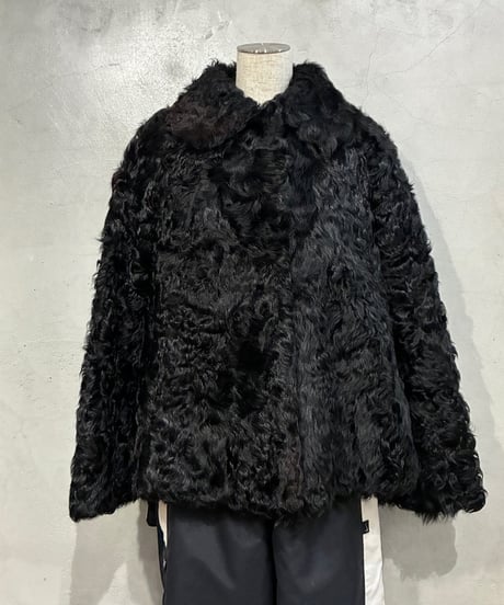 Max Mara Lamb Fur Jacket BK