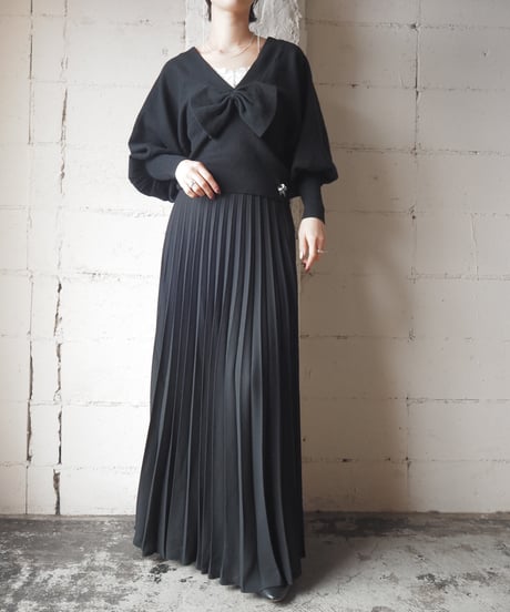 Accordion Pleats Skirt BK