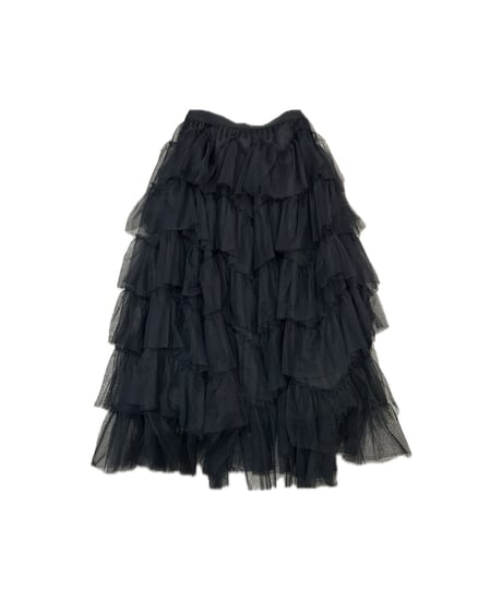 Tulle Tiered Skirt BK