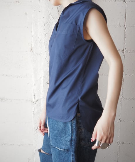 MARNI Sleeveless Vneck Shirt NV