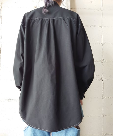 White Stitch China Shirt BK
