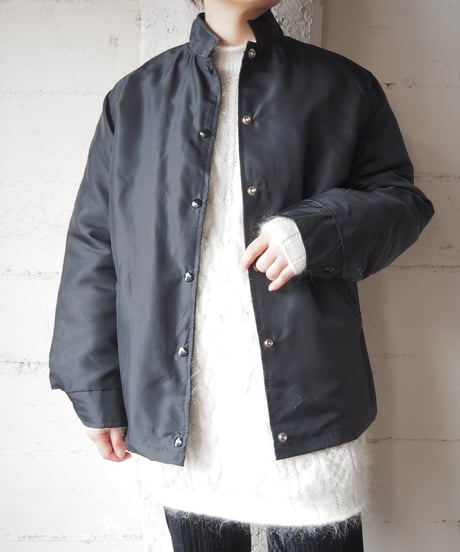 Boa Liner Snap Button Nylon Jacket BK