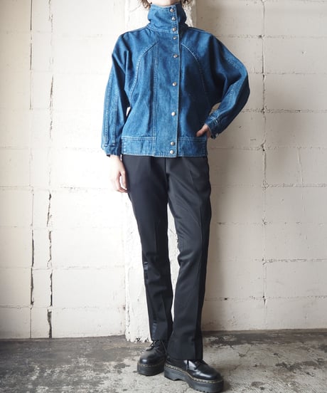 Stand Collar Denim Jacket BL