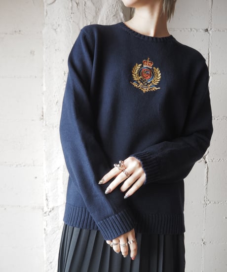 LAUREN Emblem Design Knit NV