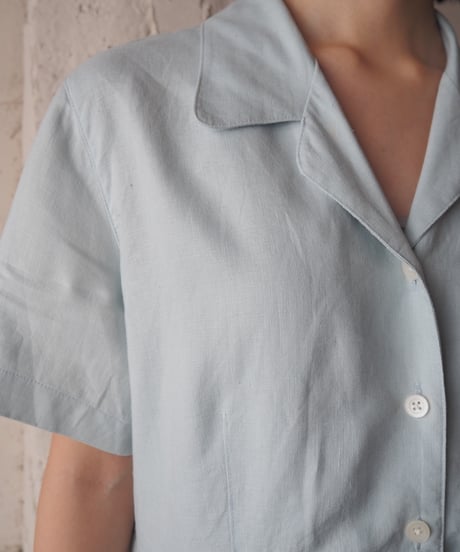 Eddie Bauer Open Collar Linen Dress LGN