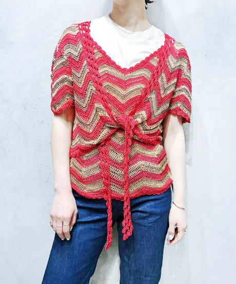 Zigzag Crochet Cardigan REBE