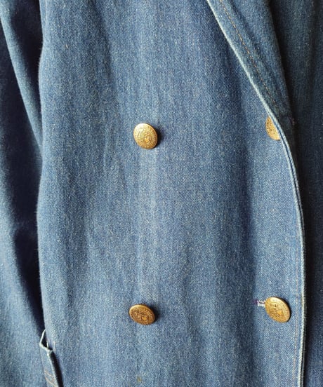 Double Breasted Denim Coat BL