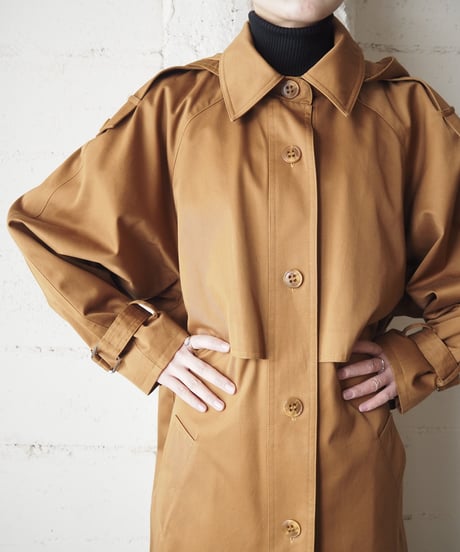 Hooded Soutien Collar Coat CM