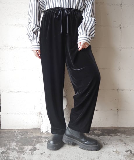 Velour Easy Pants BK
