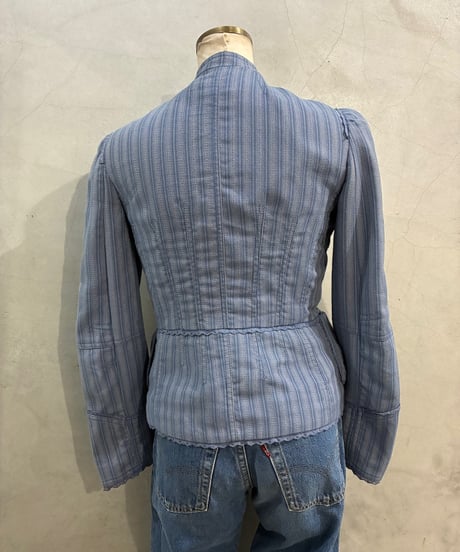 MARC JACOBS Band Collar Stripe Jacket BL