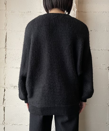 Dolman Sleeve Shaggy Knit BRBK