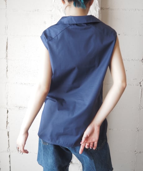MARNI Sleeveless Vneck Shirt NV