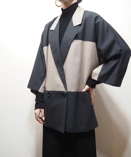 Bicolor Tailored Jacket BRBK