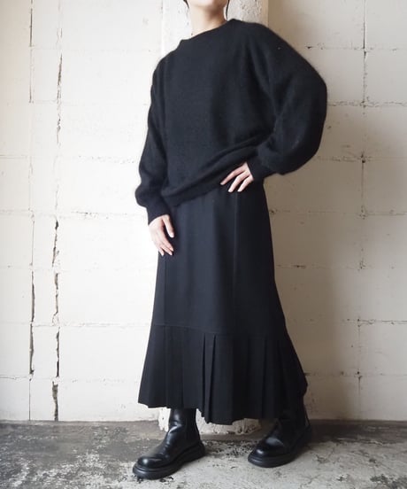 Angora Mix Dolman Knit BK