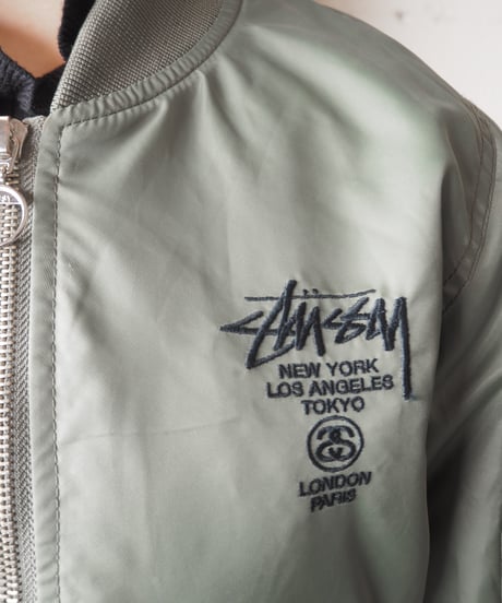 stussy Emblem&Embroidery MA-1Jacket KA