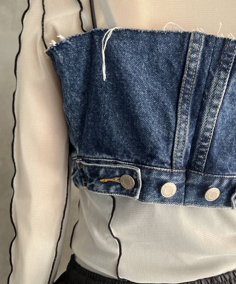REMAKE Denim Bustier BL