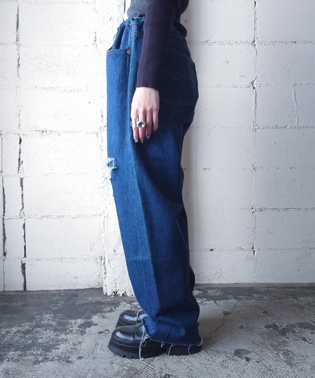 ORFEOMIX Drawstring Crashed Denim NV
