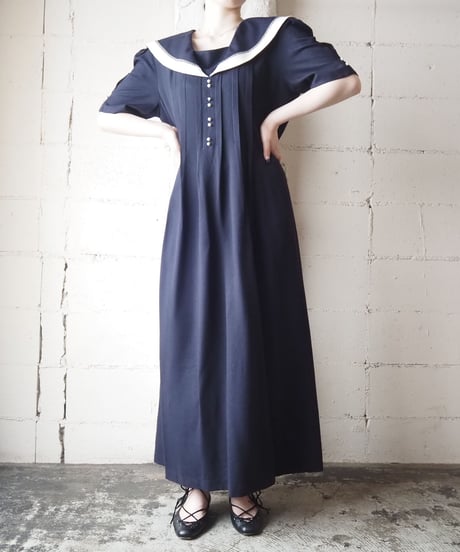 Sailor Collar S/S Dress NV