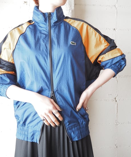 LACOSTE Mesh Design Nylon Jacket NVORBK