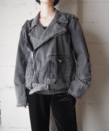 BALMAIN Denim Riders Jacket BK