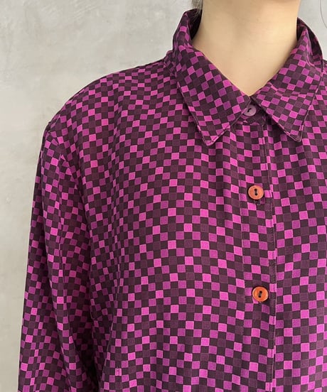 Check Pattern Shirt PUR