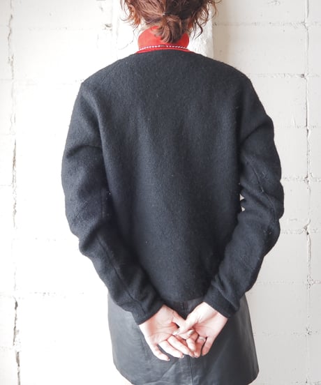 THE NORTH FACE Crew Neck Knit Jacket BK