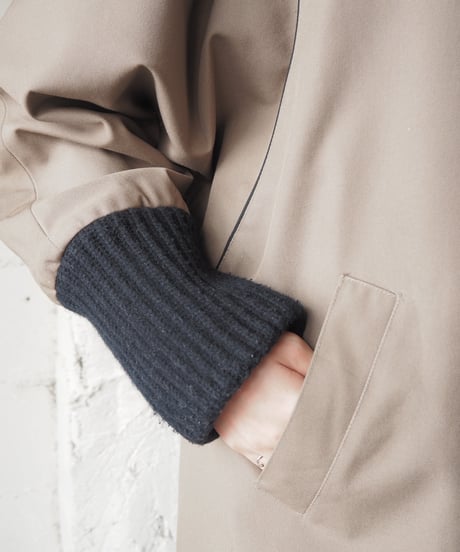 Dolman Sleeve Reversible Coat BE BK
