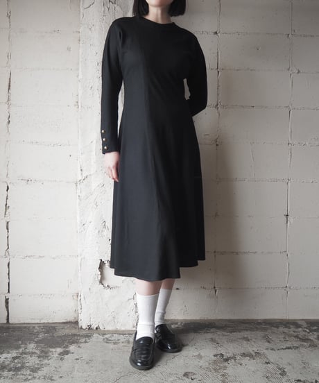 Liz Claiborne Cuff Button Dress BK
