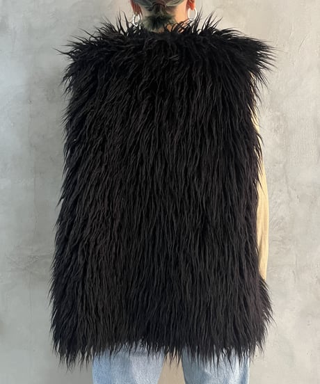 Fake Fur Vest BK