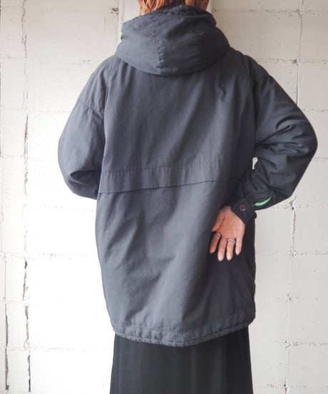 Padded Hood Mods Coat BK