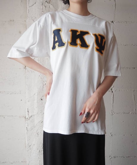AKΨ Football Tee WH