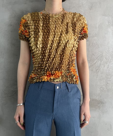 Popcorn Short Sleeve Tops BEOR