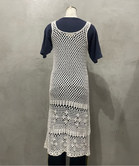 MICHAEL KORS N/S Crochet Knit Dress WH