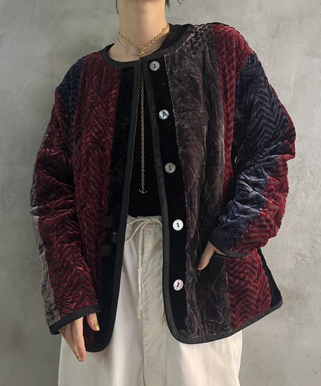 Pattern Design Velour Quilting Jacket REGR