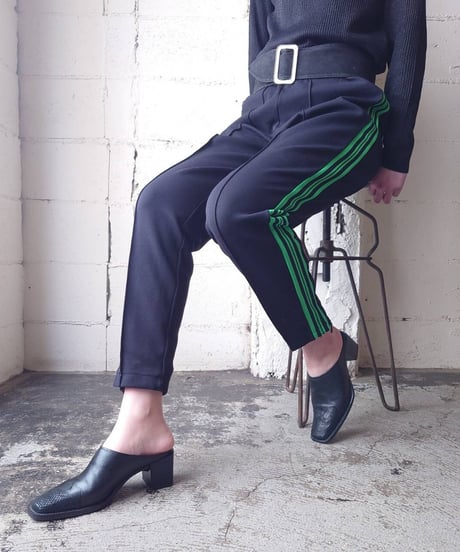 Zip Up Track Pants BKGN