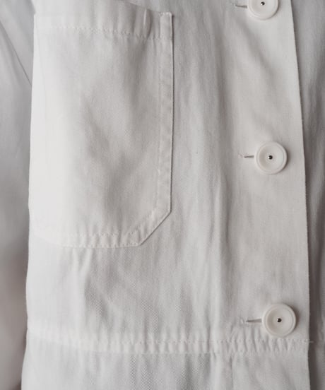 Stand Collar Long Work Coat WH
