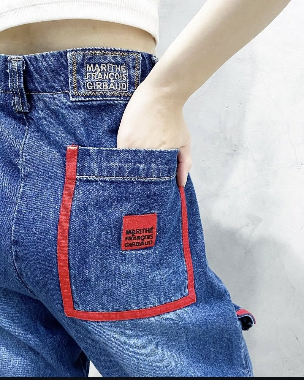 MARITHE FRANCOIS GIRBAUD Tape Design Denim Shut