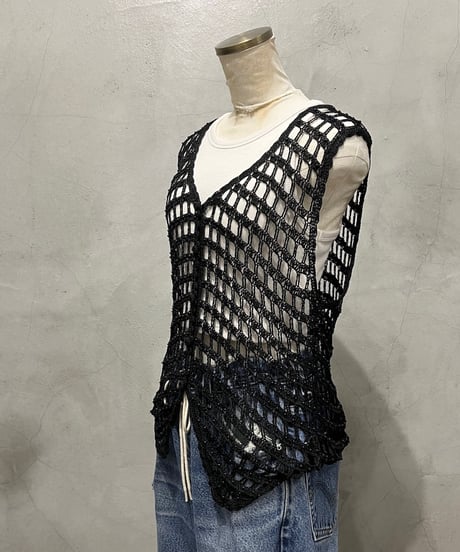 Beads×Crochet Vest BK