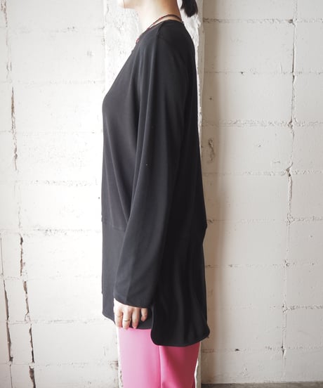 LAUREN Peekaboo Design Long Cutsewn BK