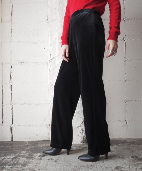 Velour Easy Pants BK