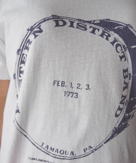 70's~80's "EASTERN DISTRIST BAND" Tee WHNV