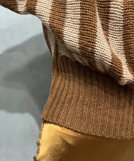 Dolman Sleeve Stripe Knit BEBR