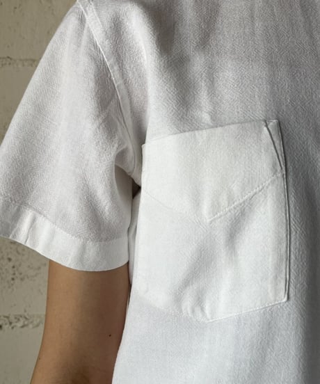 Stand Collar Fly Front Shirt WH