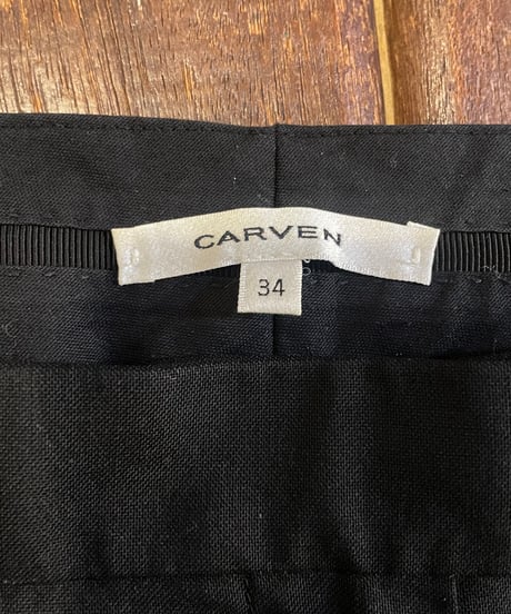 CARVEN Satin Line Pants BK