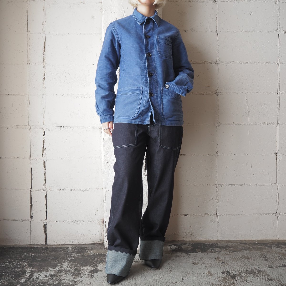 1950's Le Mont St Michel French Work Jacket BL