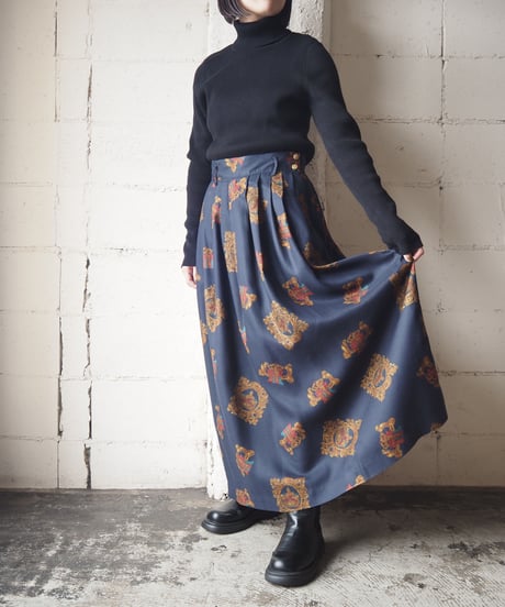 Pattern Flared Skirt NV