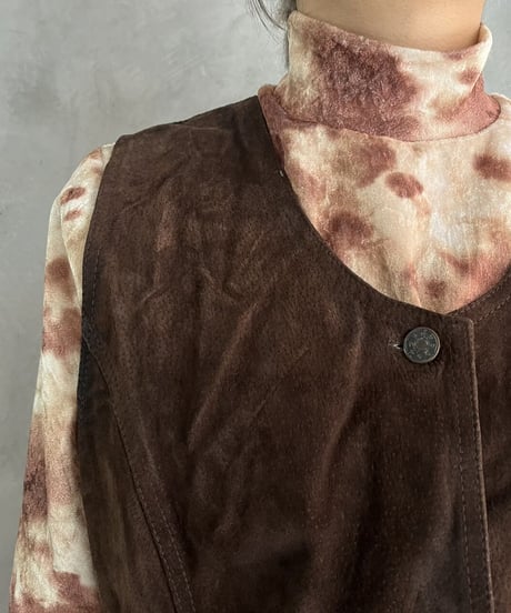 Suede Fringe Hem Vest BR